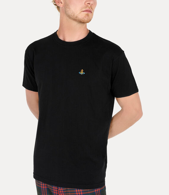 Vivienne Westwood Classic T-shirt Multicolour Orb in BLACK